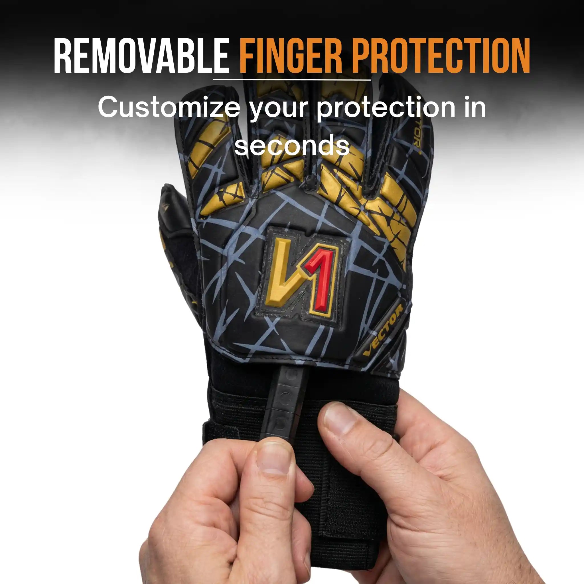 Vector Evolution Black and Gold with Finger Protection