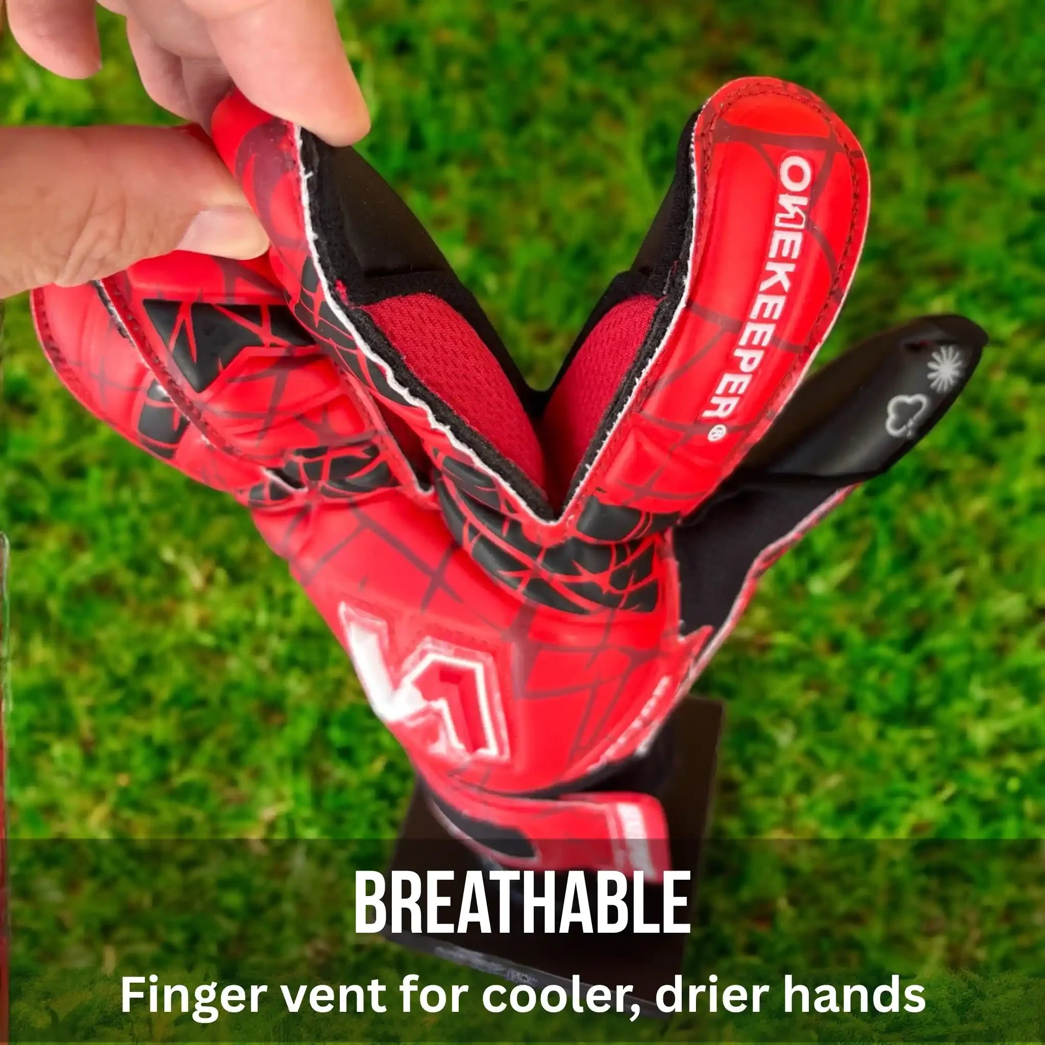 ONEKEEPER Vector Evolution Red Breathable Fingers