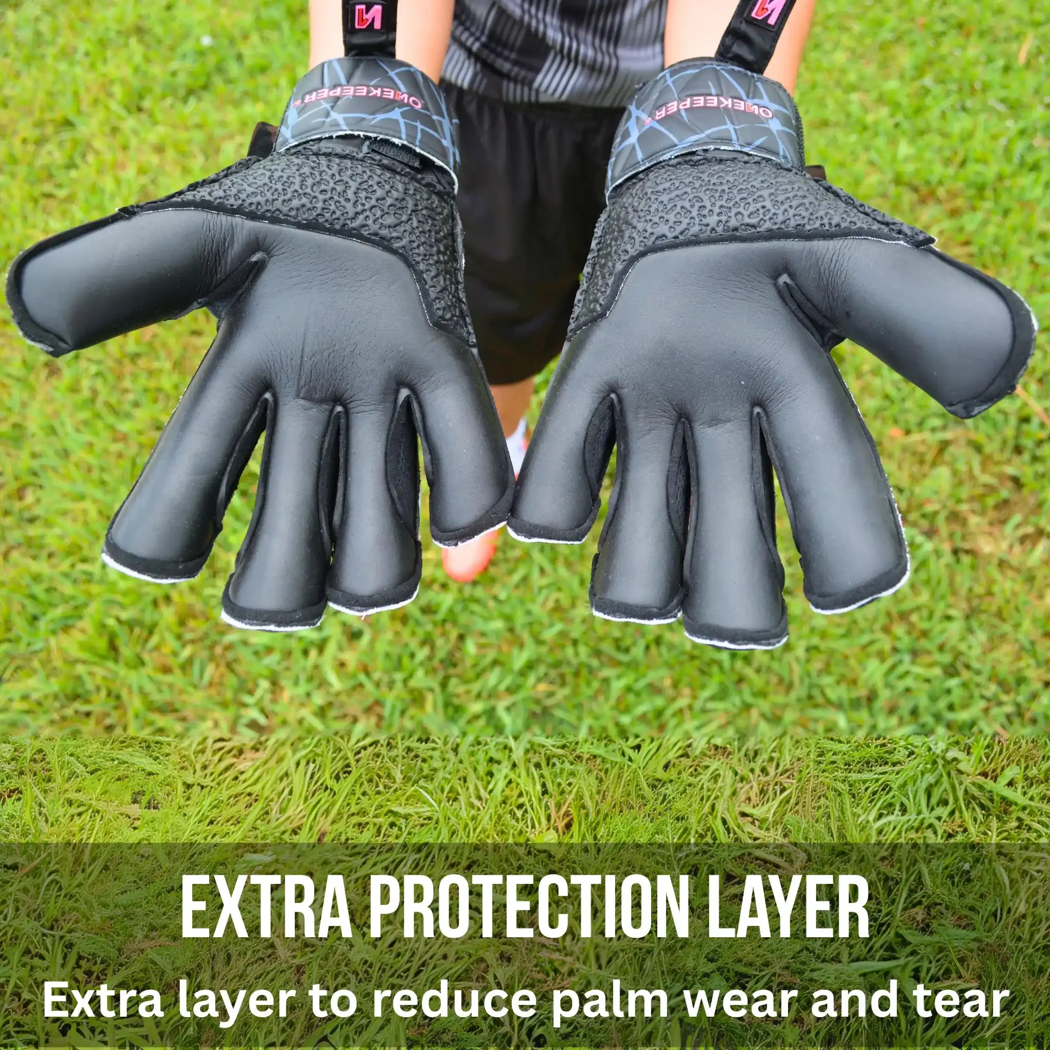 ONEKEEPER VectorBlack and Pink with Extra Protection Layer on the Palm.