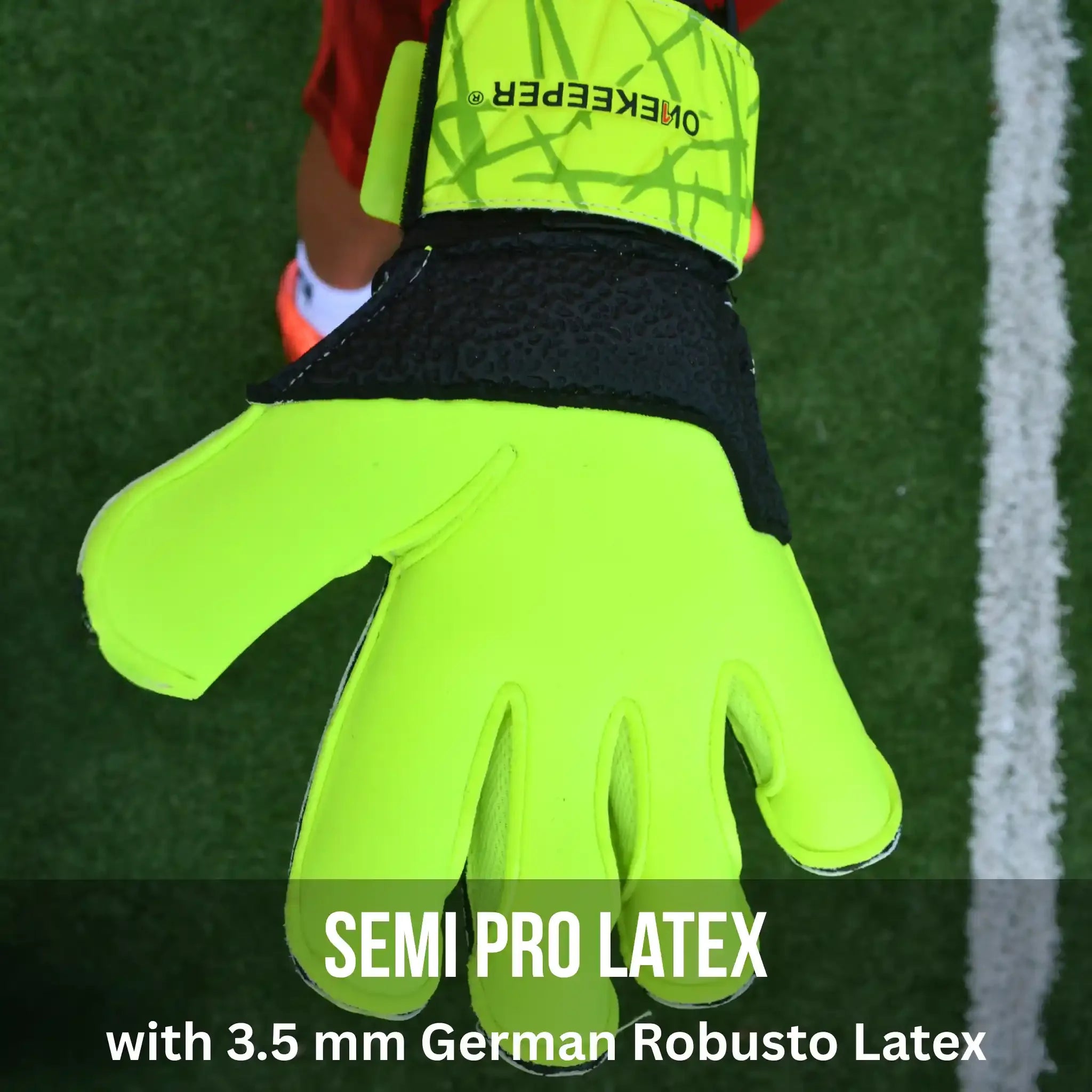 ONEKEEPER Vector Evolution Neon Yellow with 3.5 mm Semi Pro Latex