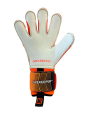 Professional goalkeeper gloves ONKEEPER Fusion Contact Pro Orange Fusion Cut gk