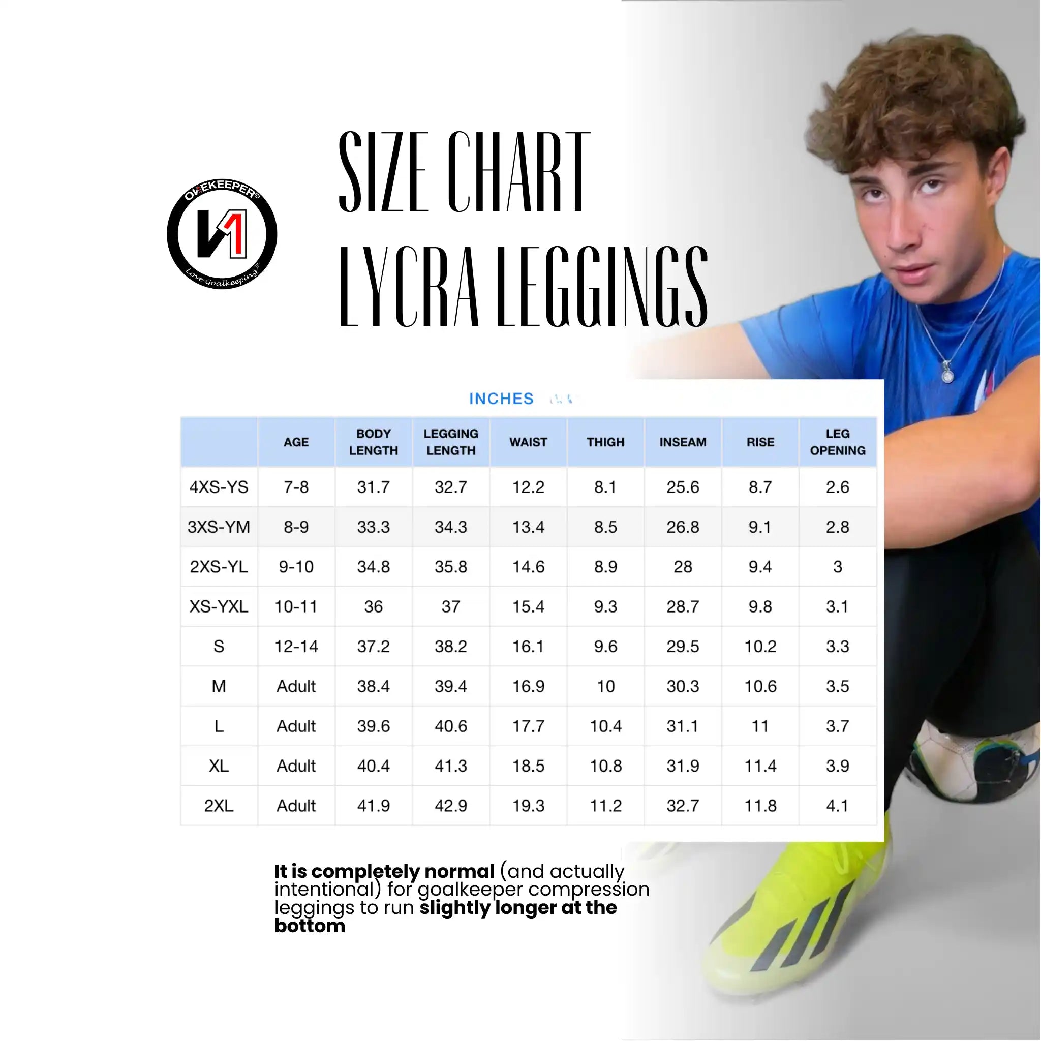 Goalkeeper Padded Leggings with Hip & Knee Protection