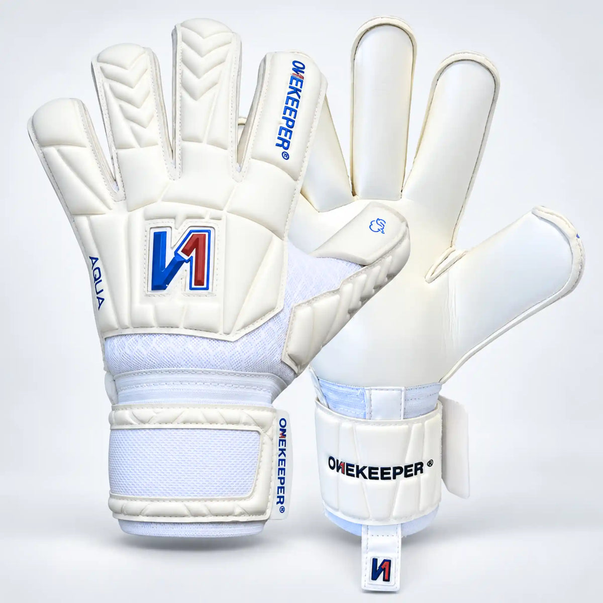 Retro Roll Finger Goalkeeper Gloves - 3.5mm German Aqua Latex