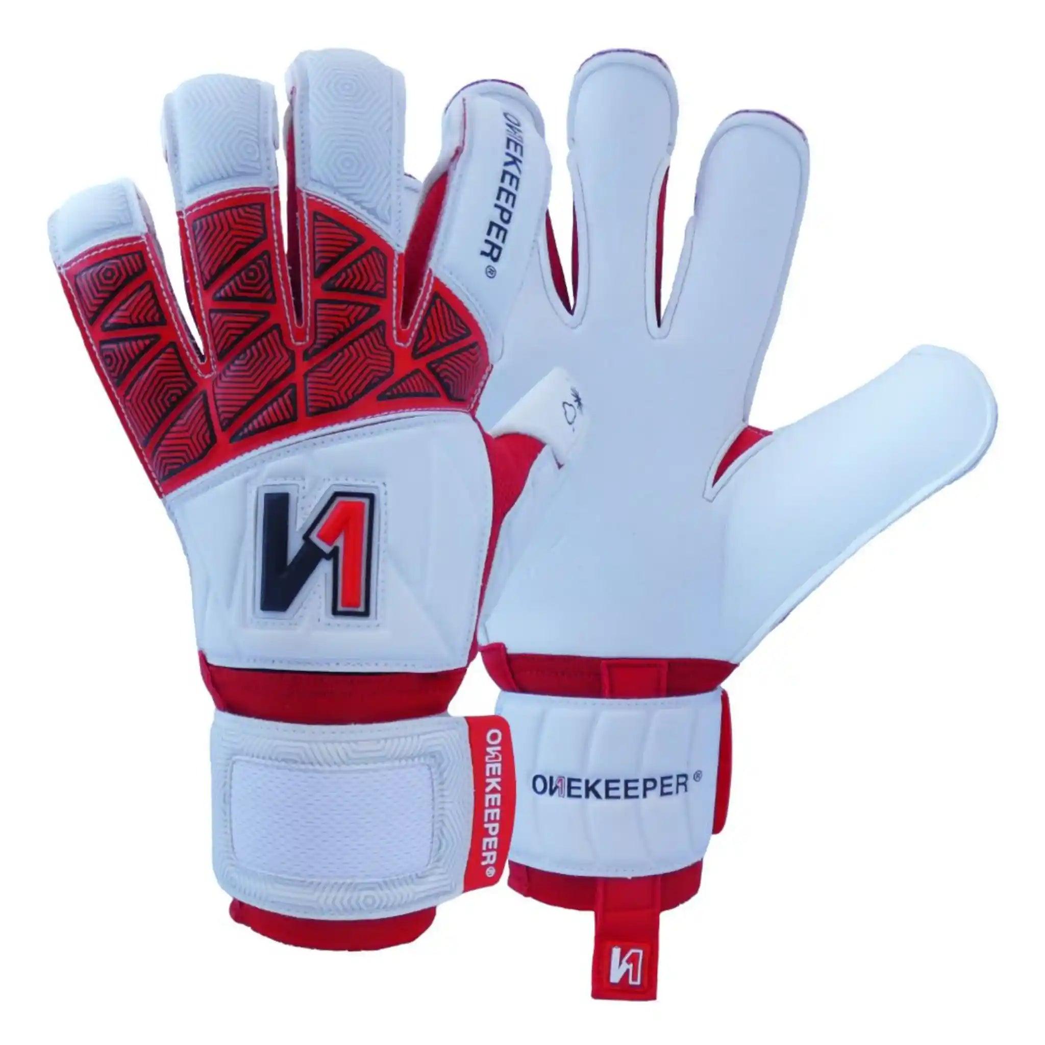 ONEKEEPER VECTOR White Goalkeepers | Removable Finger Saves (Spines not Included) - ONEKEEPER USA