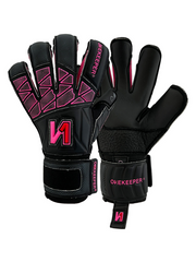 ONEKEEPER VECTOR Junior Black and Pink Kids & Junior Goalkeepers | Removable Finger Saves (Spines not Included) - ONEKEEPER USA