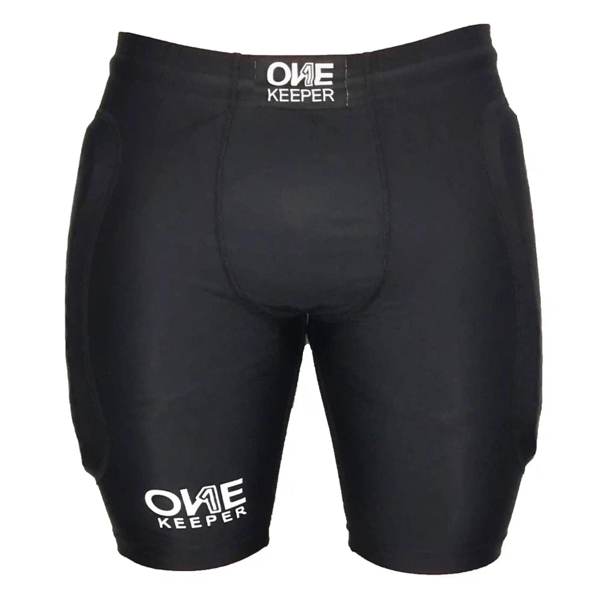 ONEKEEPER Men's Black Compression Short Pro Padded for Goalkeeping, All Seasons - ONEKEEPER USA