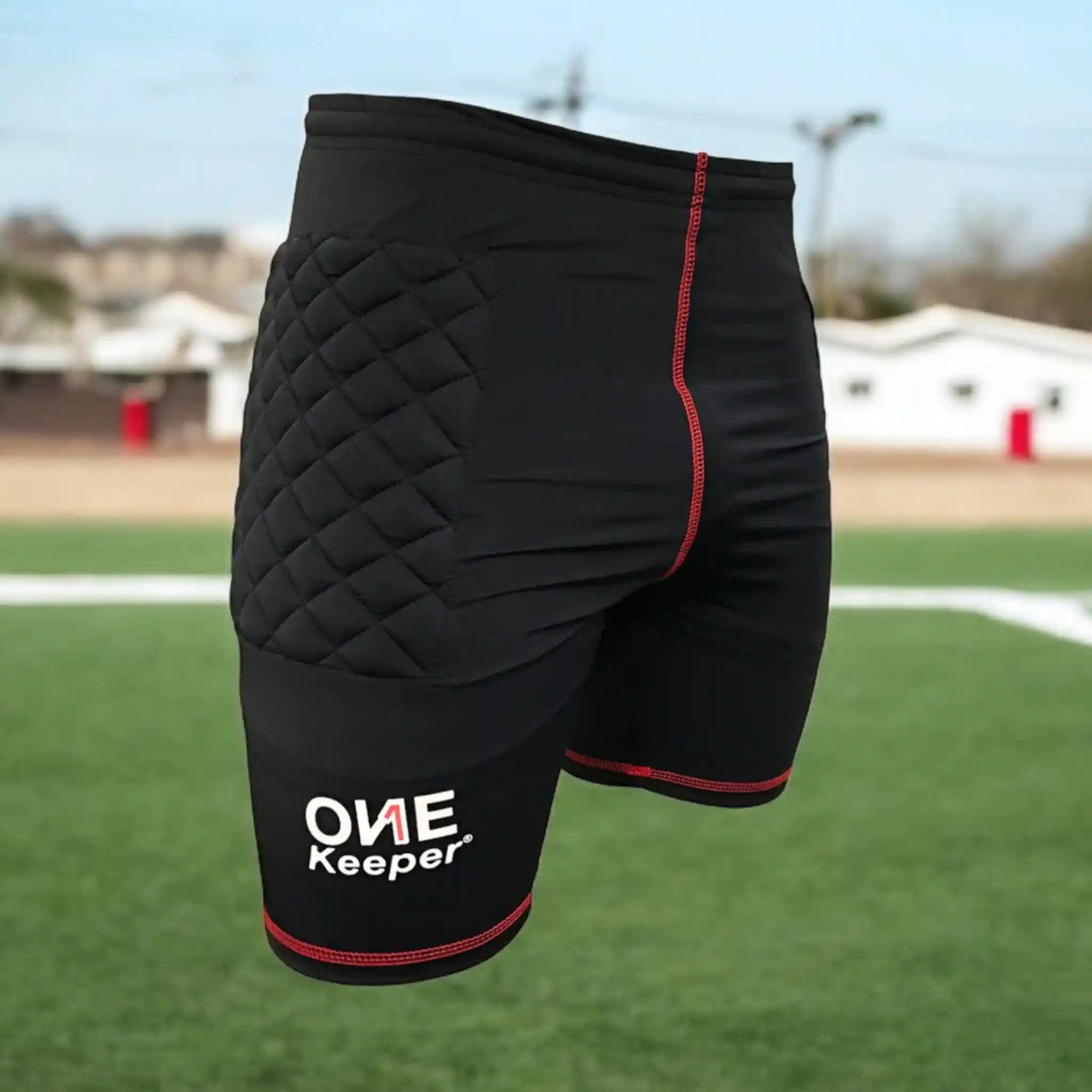 ONEKEEPER Unisex's Black Compression Short Padded for Goalkeeping, All Seasons - ONEKEEPER USA