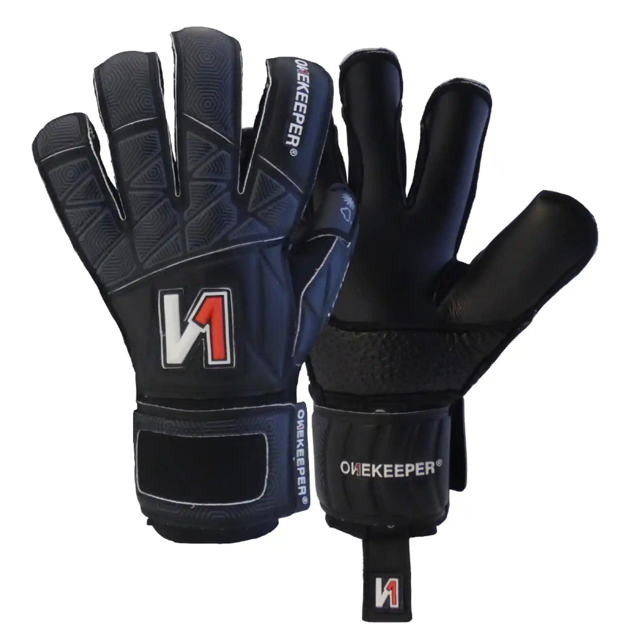 ONEKEEPER VECTOR Junior Black Kids & Junior Goalkeepers | Removable Finger Saves (Spines not Included) - ONEKEEPER USA