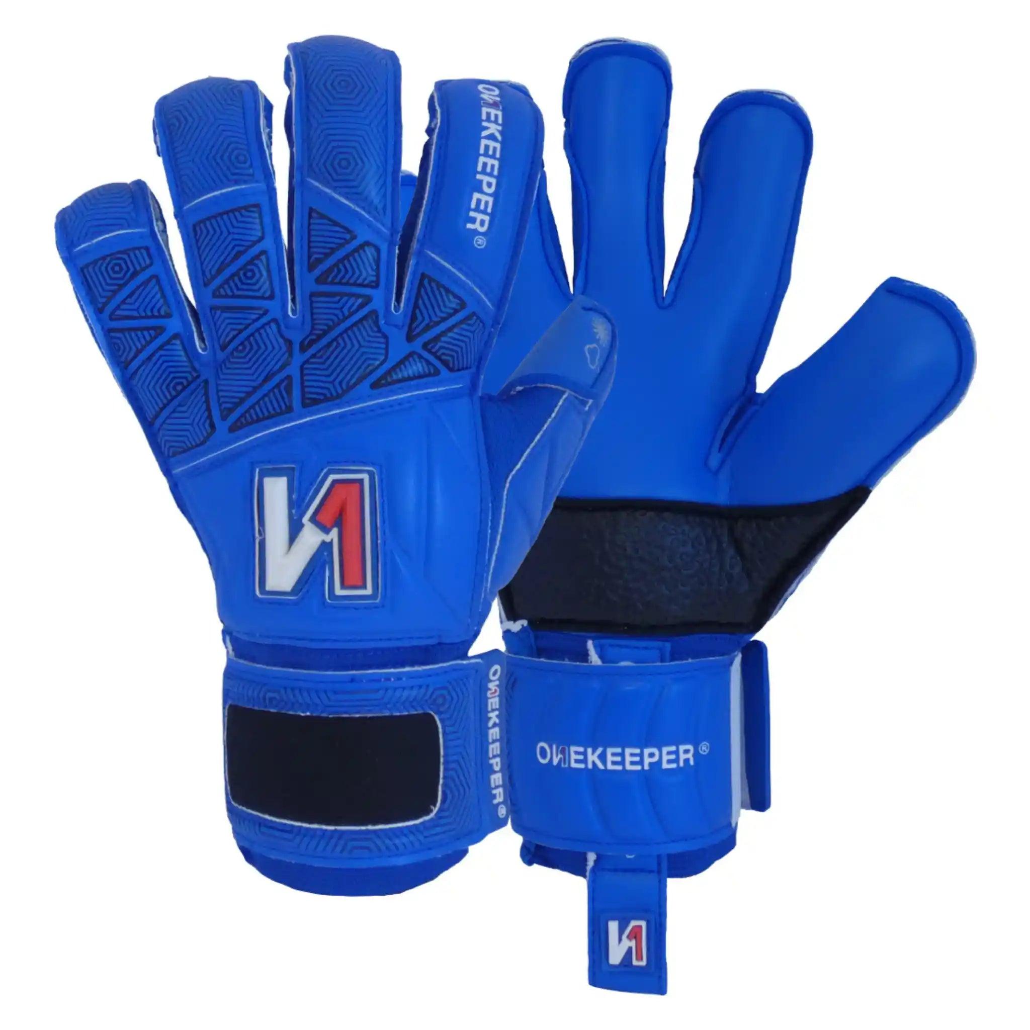 ONEKEEPER VECTOR Junior Blue Kids & Junior Goalkeepers | Removable Finger Saves (Spines not Included) - ONEKEEPER USA