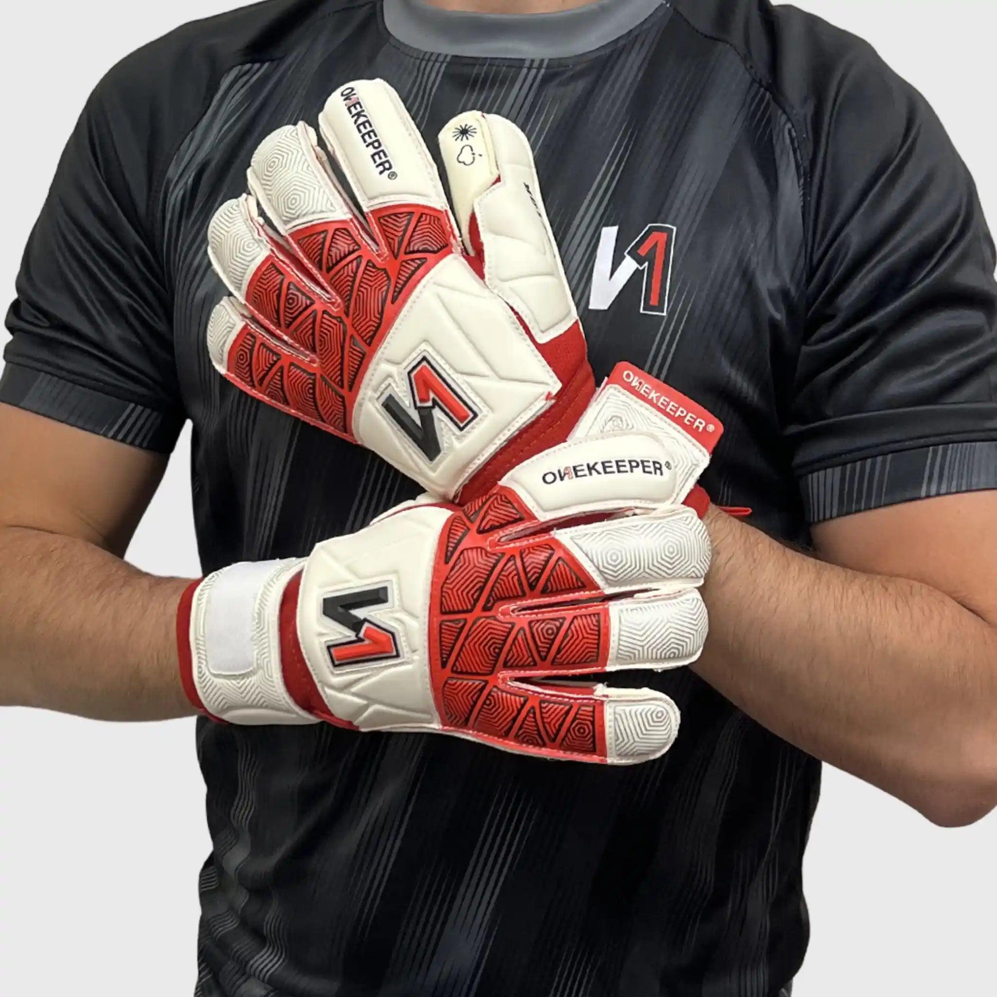 ONEKEEPER VECTOR White Goalkeepers | Removable Finger Saves (Spines not Included) - ONEKEEPER USA