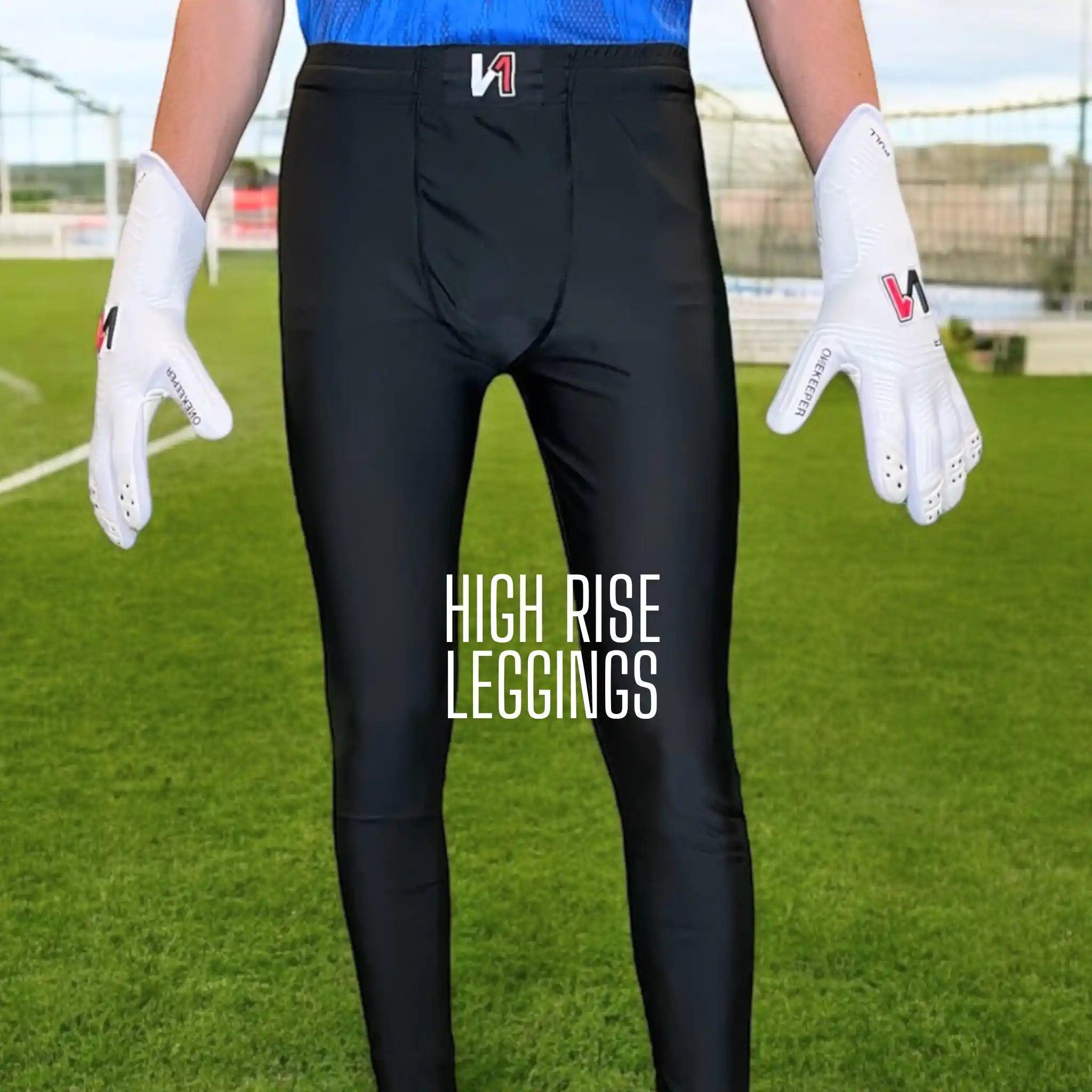 ONEKEEPER Men's Goalkeeper Compression Leggings, Black, All Seasons - ONEKEEPER USA