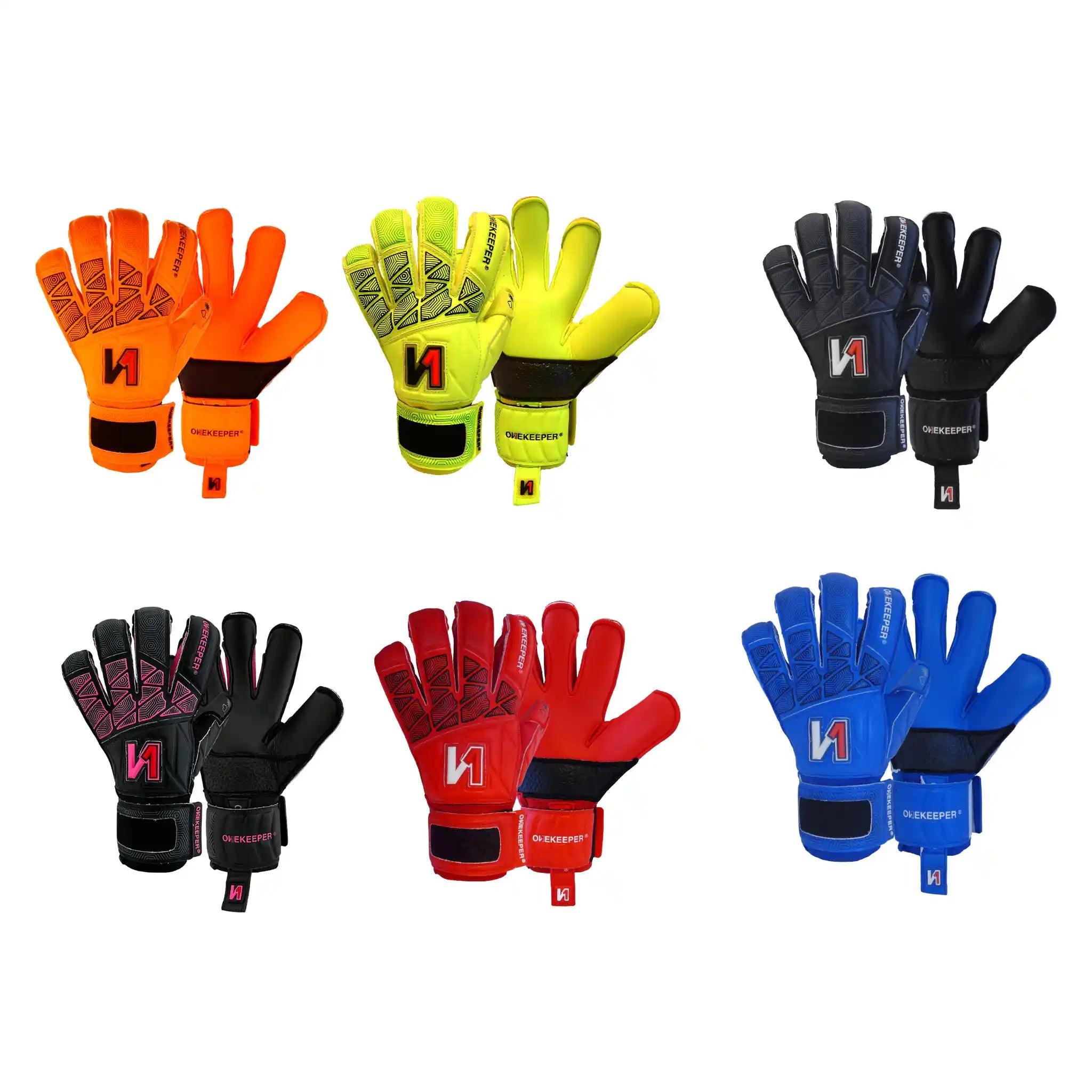 ONEKEEPER VECTOR Junior Fluorescent Yellow Kids & Junior Goalkeepers | Removable Finger Saves (Spines not Included) - ONEKEEPER USA