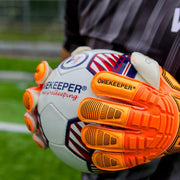 Professional goalkeeper gloves ONKEEPER Fusion Contact Pro Orange Fusion Cut gk