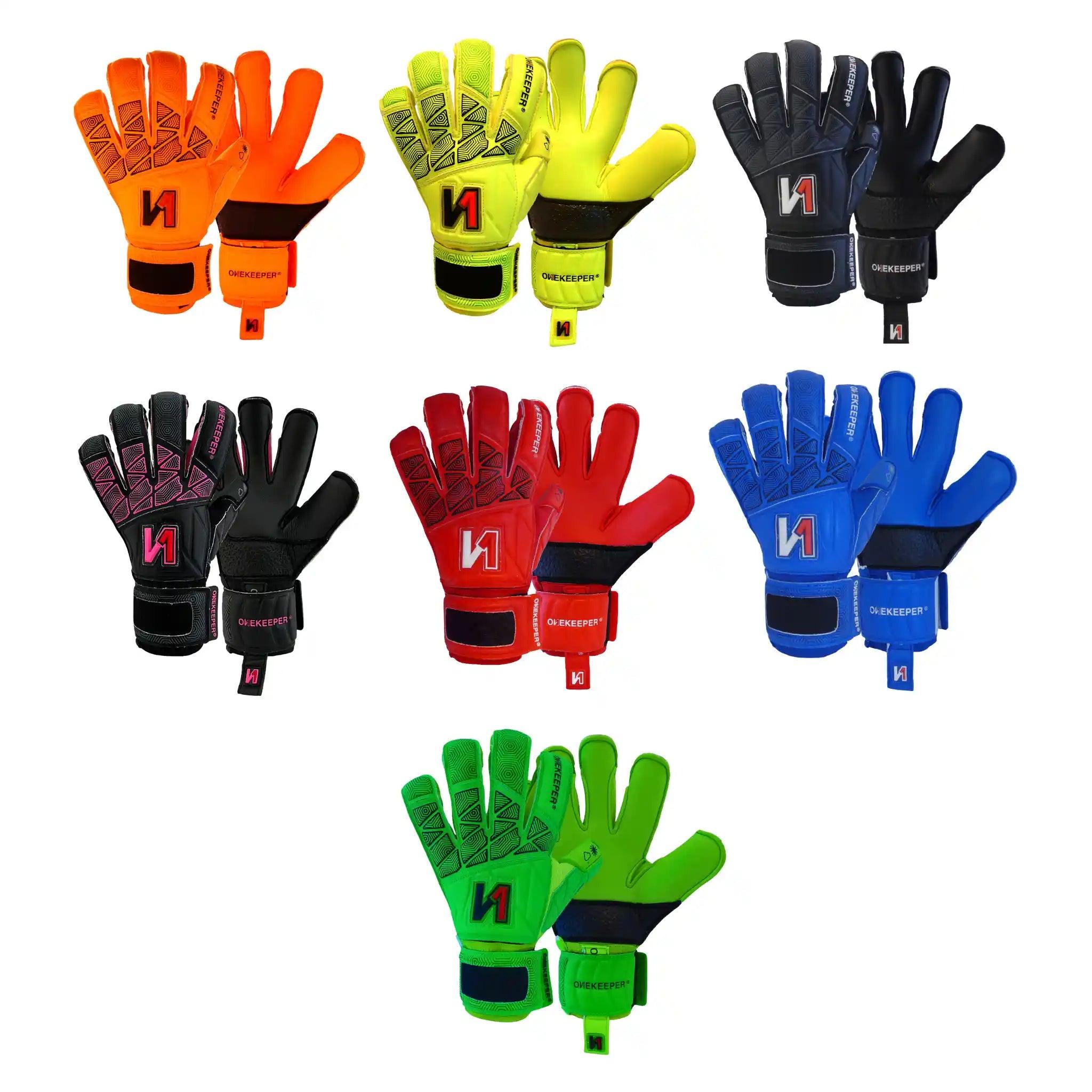 ONEKEEPER VECTOR Junior Fluorescent Yellow Kids & Junior Goalkeepers | Removable Finger Saves (Spines not Included) - ONEKEEPER USA