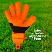 ONEKEEPER VECTOR Junior Fluorescent Orange Kids & Junior Goalkeepers | Removable Finger Saves (Spines not Included) - ONEKEEPER USA