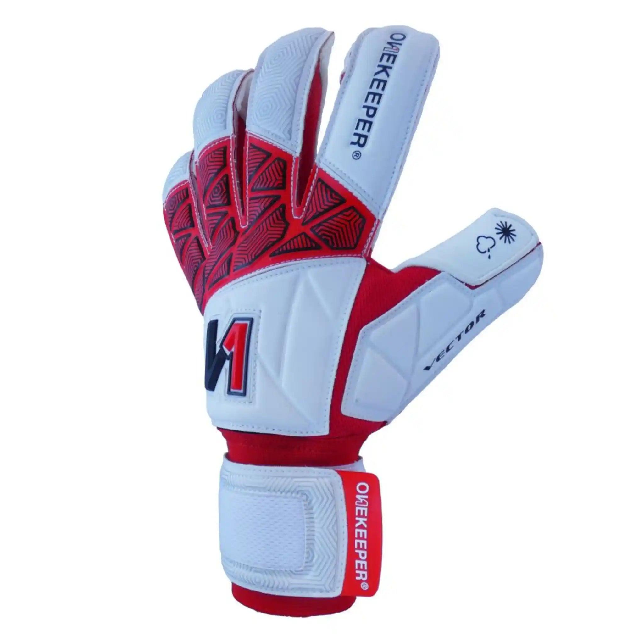 ONEKEEPER VECTOR White Goalkeepers | Removable Finger Saves (Spines not Included) - ONEKEEPER USA