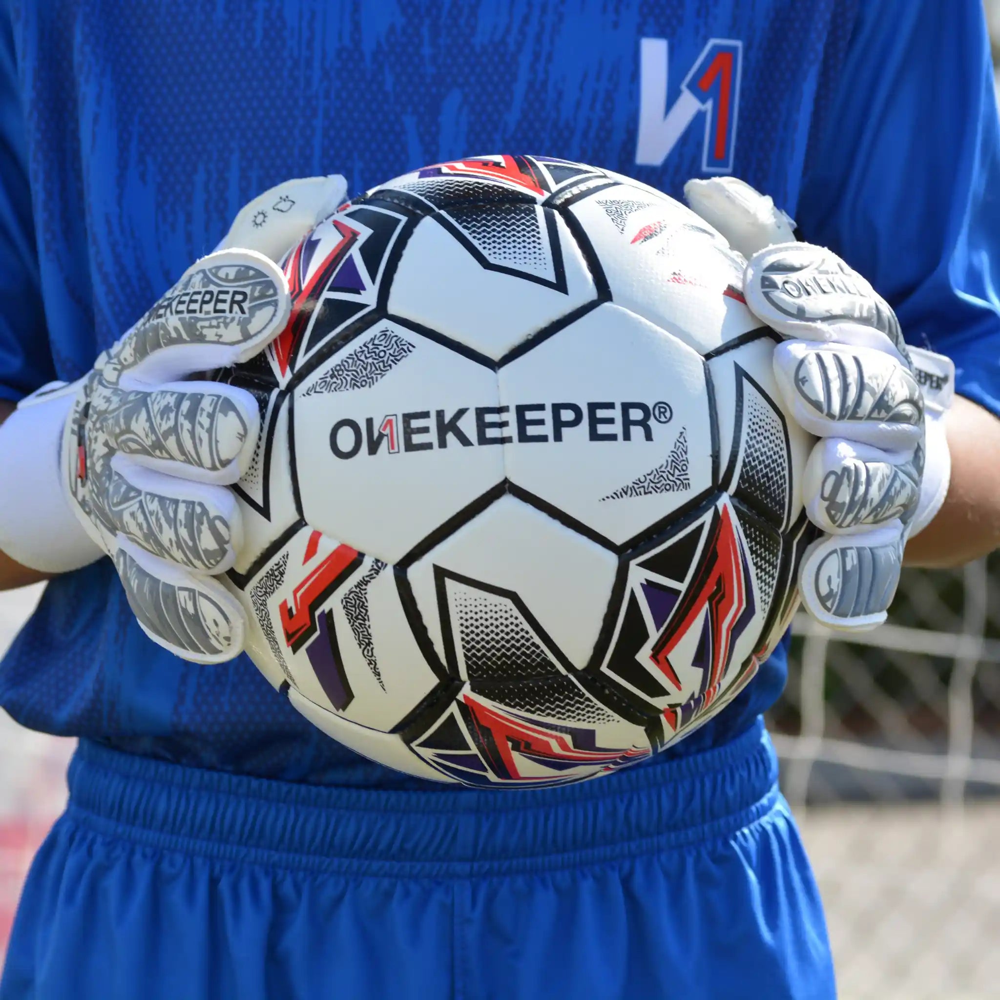 ONEKEEPER Size 5 Hand Stitched Soccer Ball – Premium Training Ball
