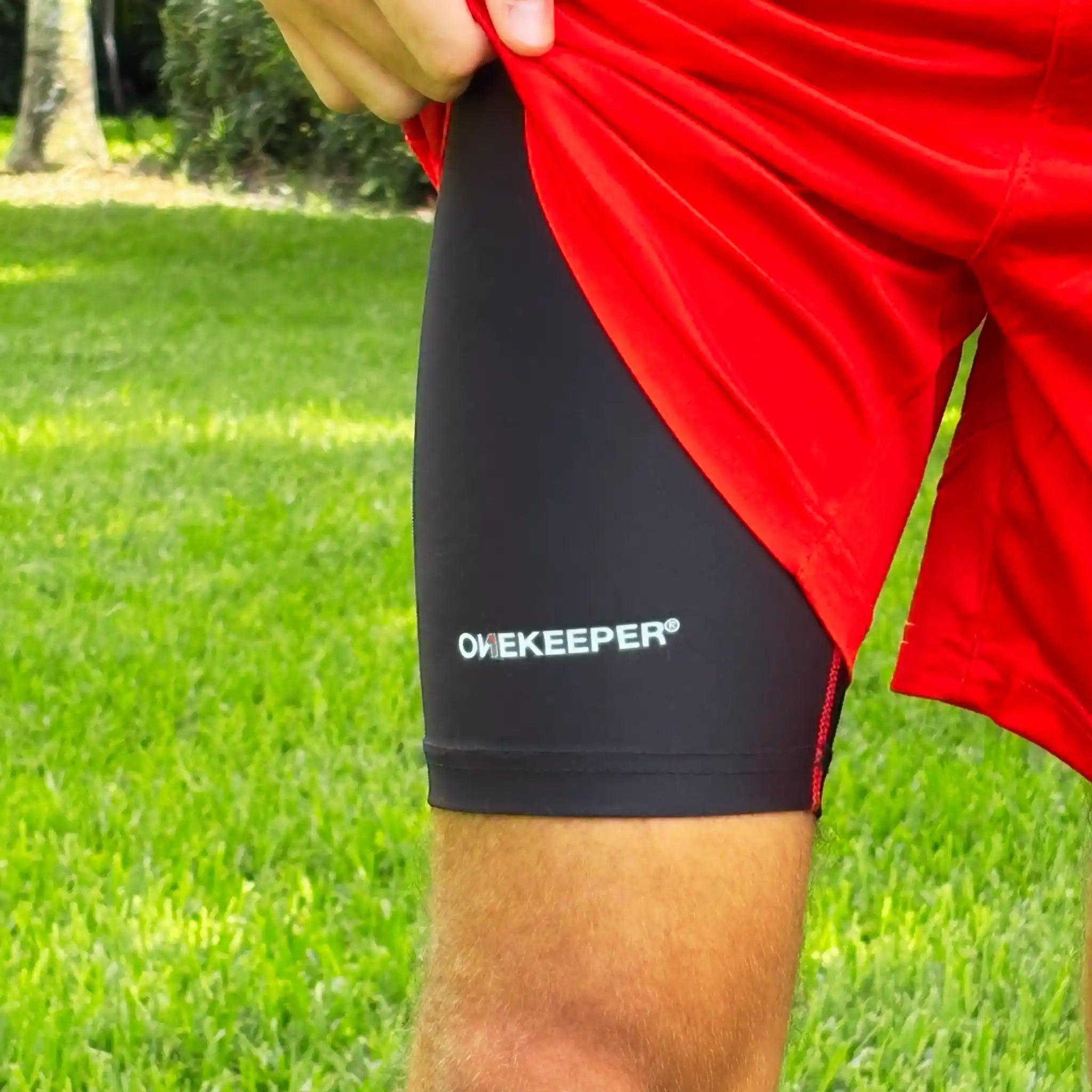 ONEKEEPER Men's Black Compression Short for Goalkeeping, All Seasons - ONEKEEPER USA