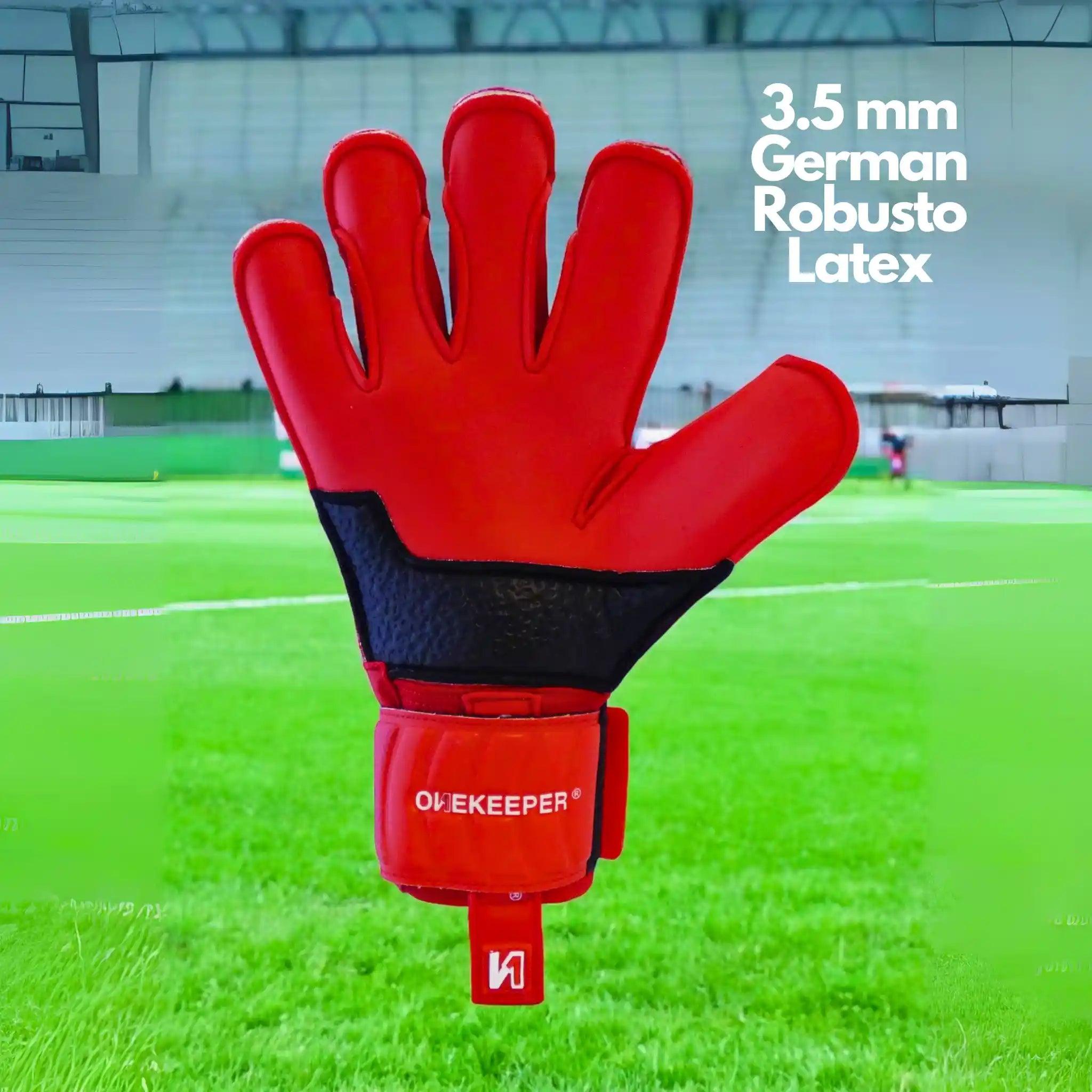 ONEKEEPER VECTOR Junior Red for Kids & Junior Goalkeepers | Removable Finger Saves (Spines not Included) - ONEKEEPER USA