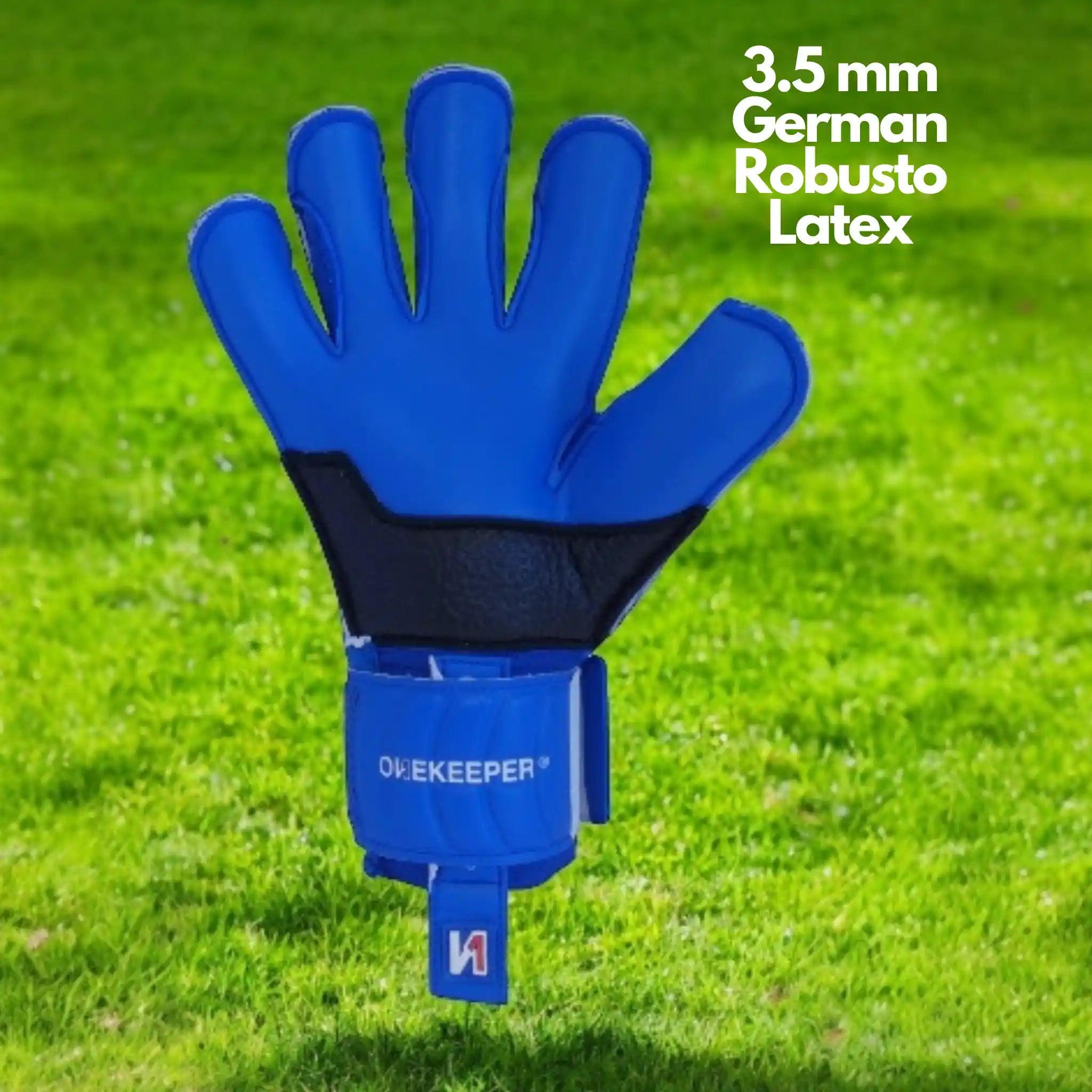 ONEKEEPER VECTOR Junior Blue Kids & Junior Goalkeepers | Removable Finger Saves (Spines not Included) - ONEKEEPER USA