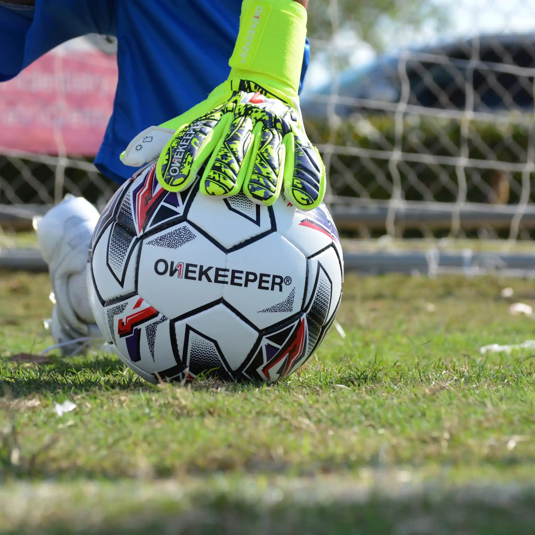 ONEKEEPER Size 5 Hand Stitched Soccer Ball – Premium Training Ball