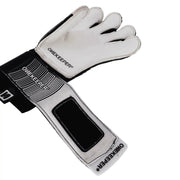 ONEKEEPER FUSION Contact Black - Black and White Hybrid Cut Pro-Level Goalkeeper Gloves - ONEKEEPER USA