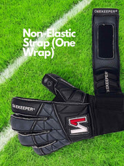 Goalkeeper gloves for kids / junior ONEKEEPER Vector Pupil Black with extra protective layer on the palm