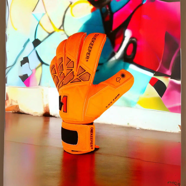 ONEKEEPER VECTOR Junior Fluorescent Orange Kids & Junior Goalkeepers | Removable Finger Saves (Spines not Included) - ONEKEEPER USA