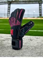 ONEKEEPER VECTOR Junior Black and Pink Kids & Junior Goalkeepers | Removable Finger Saves (Spines not Included) - ONEKEEPER USA