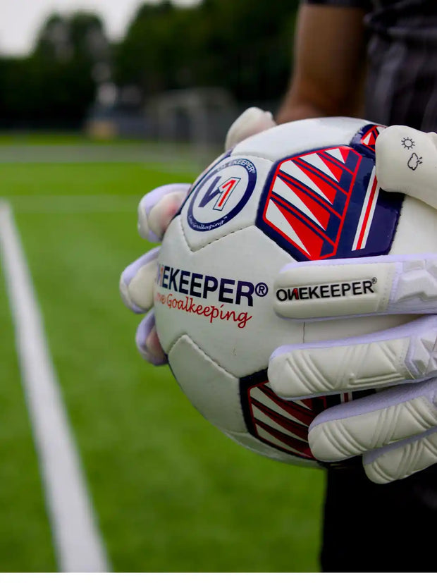 ONEKEEPER ACE All White - Professional Level Goalkeeper Glove - ONEKEEPER USA