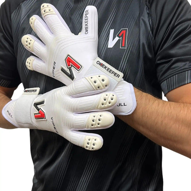 ONEKEEPER Viper Black - Strap or Strapless Negative Cut Pro-Level Goalkeeper Gloves for Kids, Youth and Adults - ONEKEEPER USA