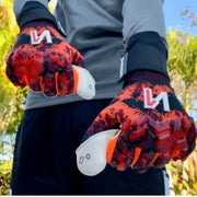 ONEKEEPER ACE Orange and White -Negative Cut Pro-Level Goalkeeper Gloves - ONEKEEPER USA