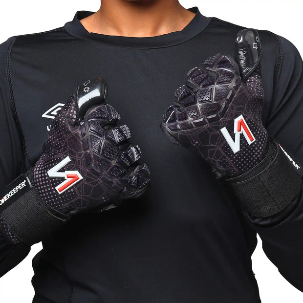 ONEKEEPER C-TEC All Black - Pro Goalkeeper Gloves for Kids & Adults - ONEKEEPER USA