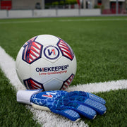 ONEKEEPER C-TEC Blue and White - Pro Goalkeeper Gloves for Kids & Adults - ONEKEEPER USA