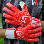 ONEKEEPER C-TEC Red and White - Pro Goalkeeper Gloves for Kids & Adults - ONEKEEPER USA