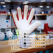 ONEKEEPER C-TEC Red and White - Pro Goalkeeper Gloves for Kids & Adults - ONEKEEPER USA