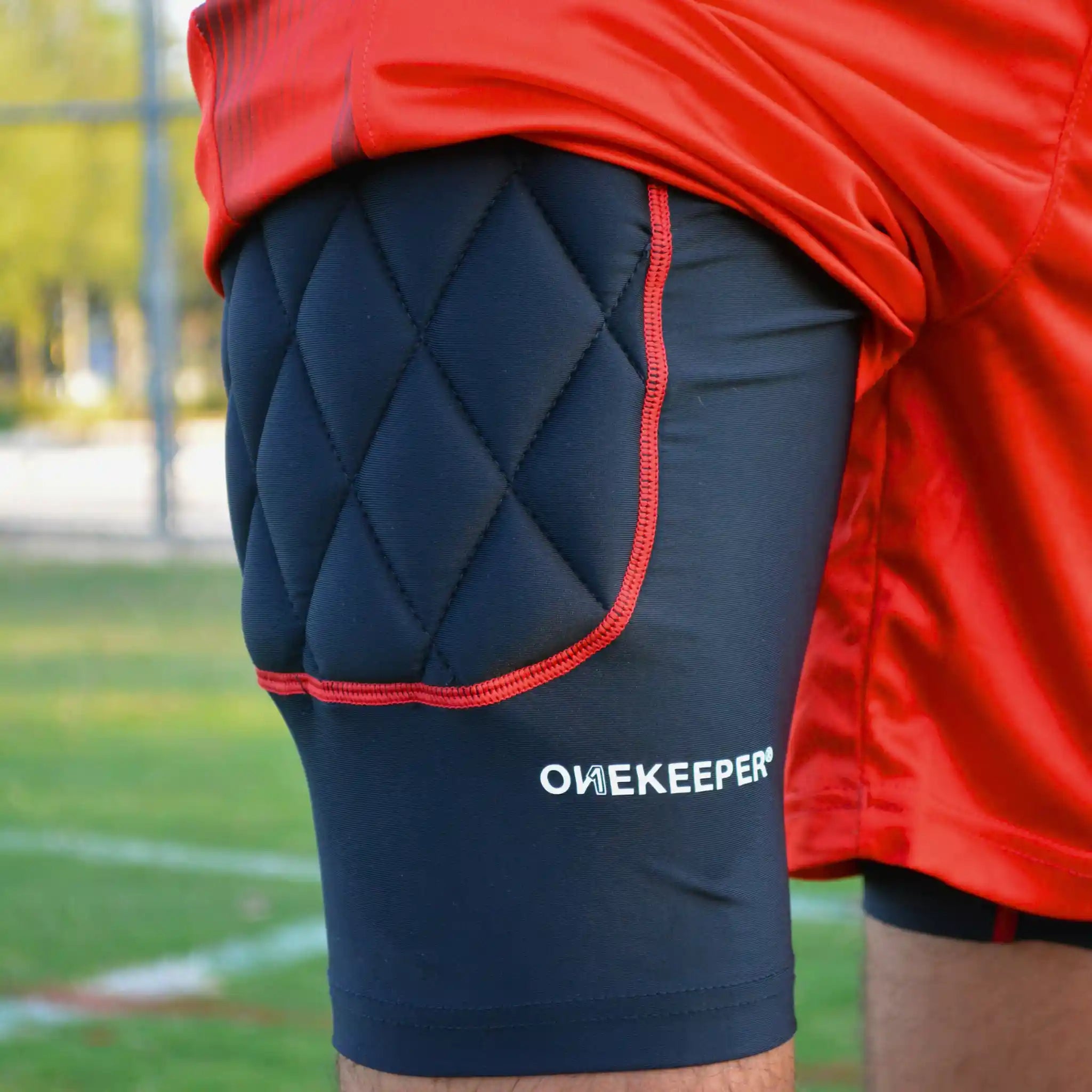 ONEKEEPER Compression Shorts Padded Black Goalkeeper