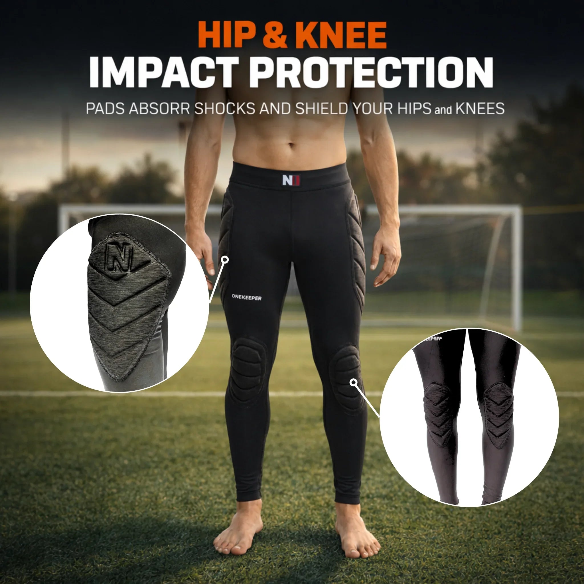 Football Padded Shirt Men's Goalie Armor BodyShield Padded Compression Shirt Pants and Shorts with Sponge Cover Football Padded Shirt Men's Goalie Armor BodyShield Padded Compression Shirt Pants and Shorts with Sponge Cover
