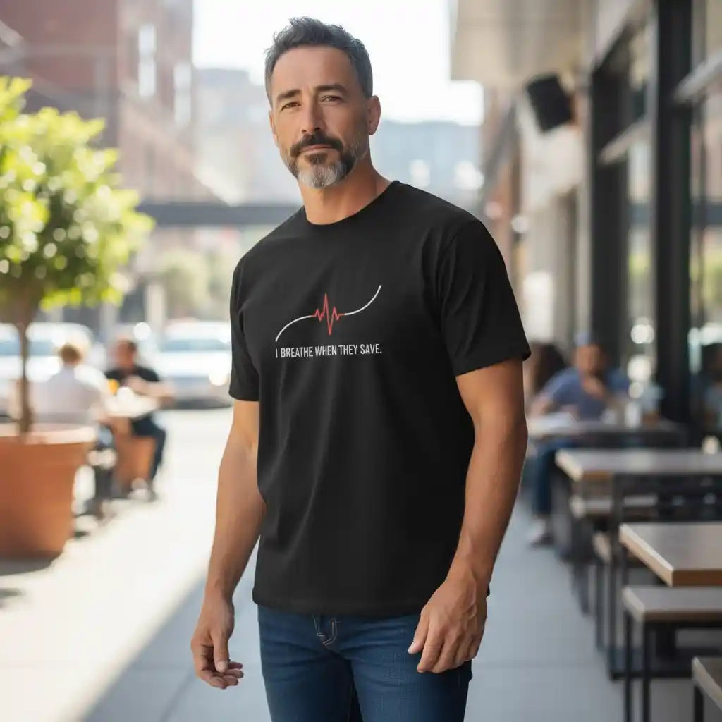 I Breathe When They Save. — Goalkeeper Parent Unisex T-Shirt | OneKeeper