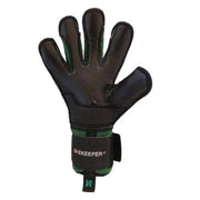 Professional Goalkeeper Gloves ONEKEEPER Solid Robusto Green and Black Fusion Cut special for Turf or Artificial Grass gk