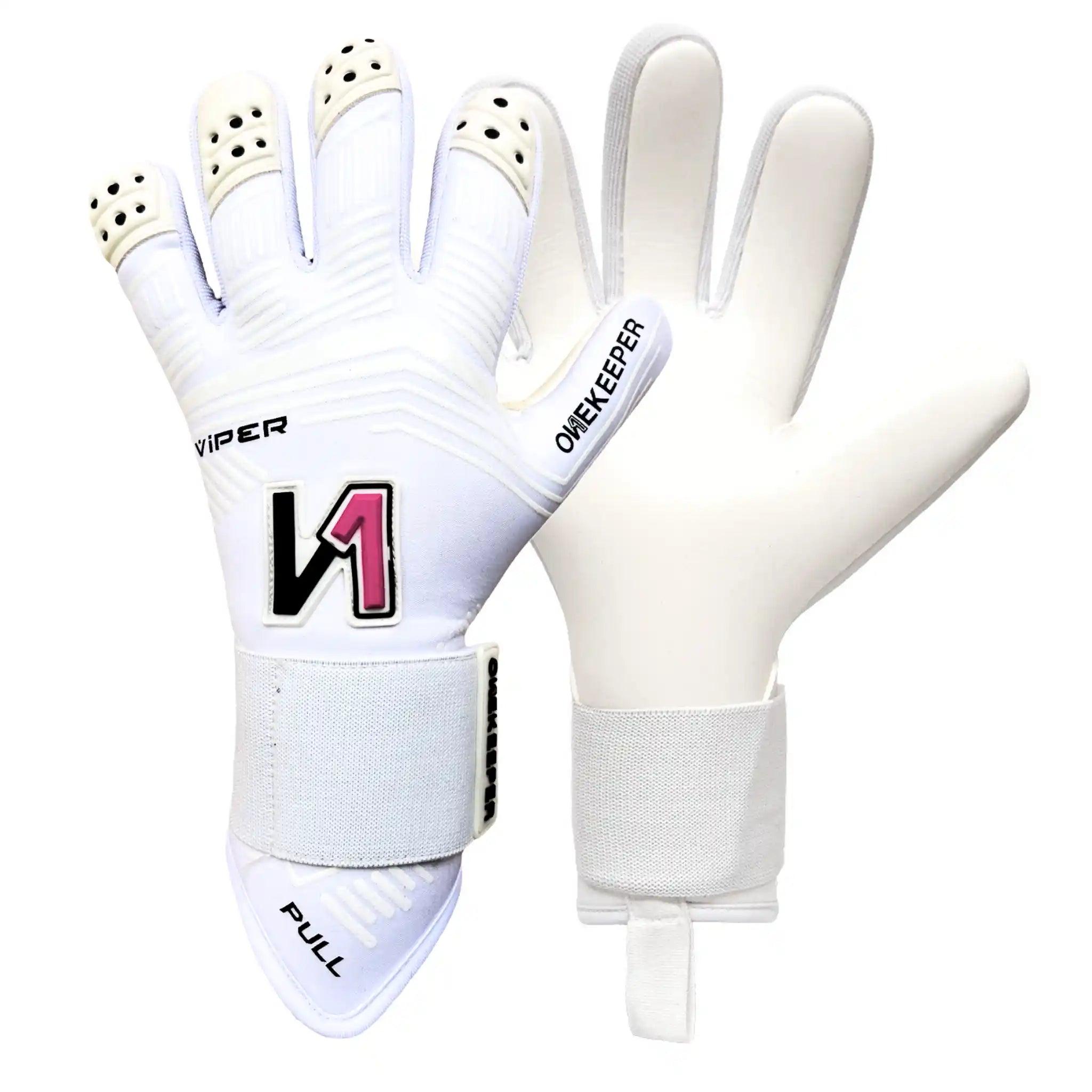 ONEKEEPER Viper Black - Strap or Strapless Negative Cut Pro-Level Goalkeeper Gloves for Kids, Youth and Adults - ONEKEEPER USA