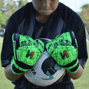 ONEKEEPER VECTOR Evolution Green Kids & Junior Goalkeepers | Removable Finger Saves | Spines Sold Separately