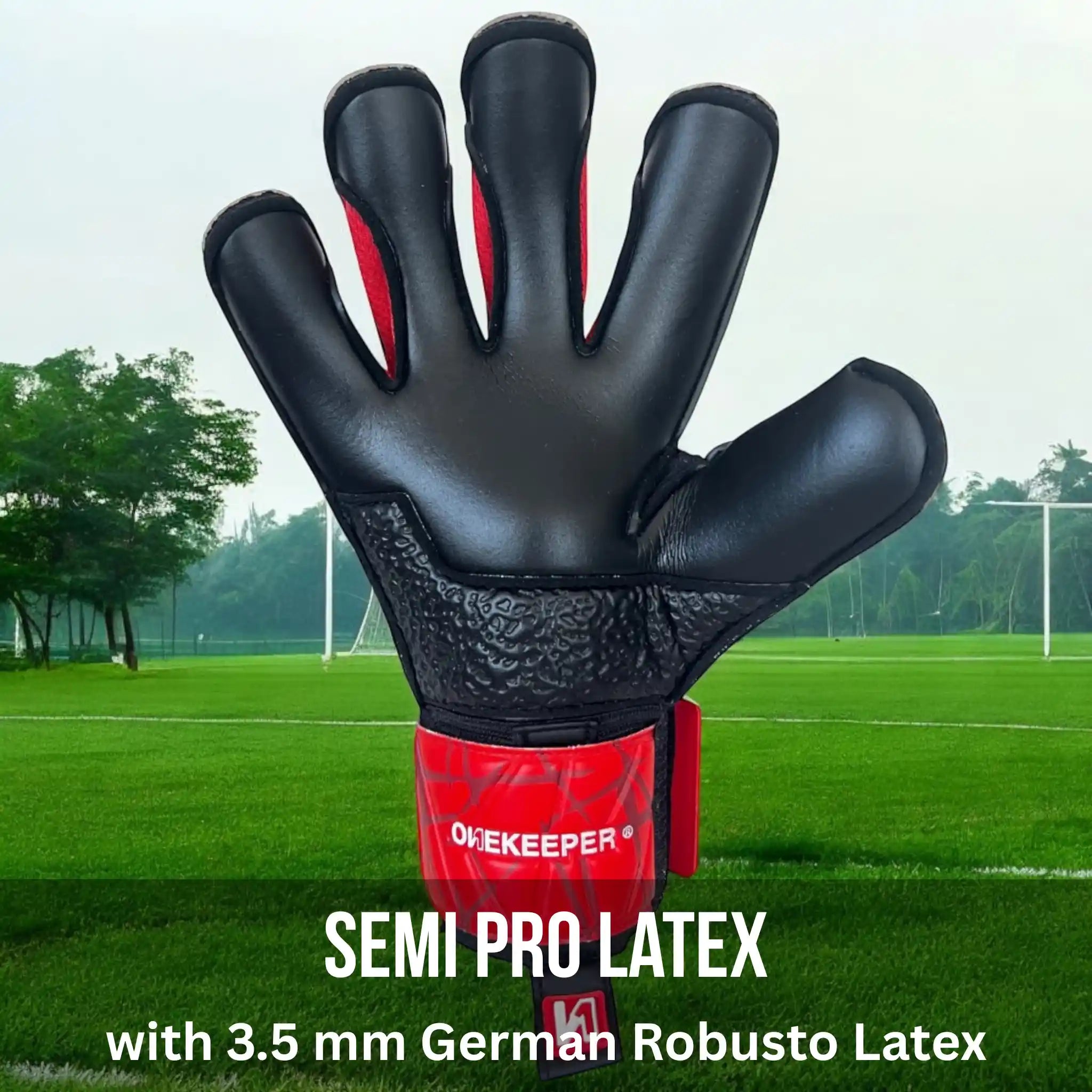 ONEKEEPER Vector Evolution Red with 3.5mm Semi Pro German Latex