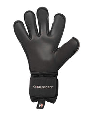 All Black Hybrid Cut Pro-Level Goalkeeper Gloves for Youth and Adults - ONEKEEPER SOLID Black - ONEKEEPER USA