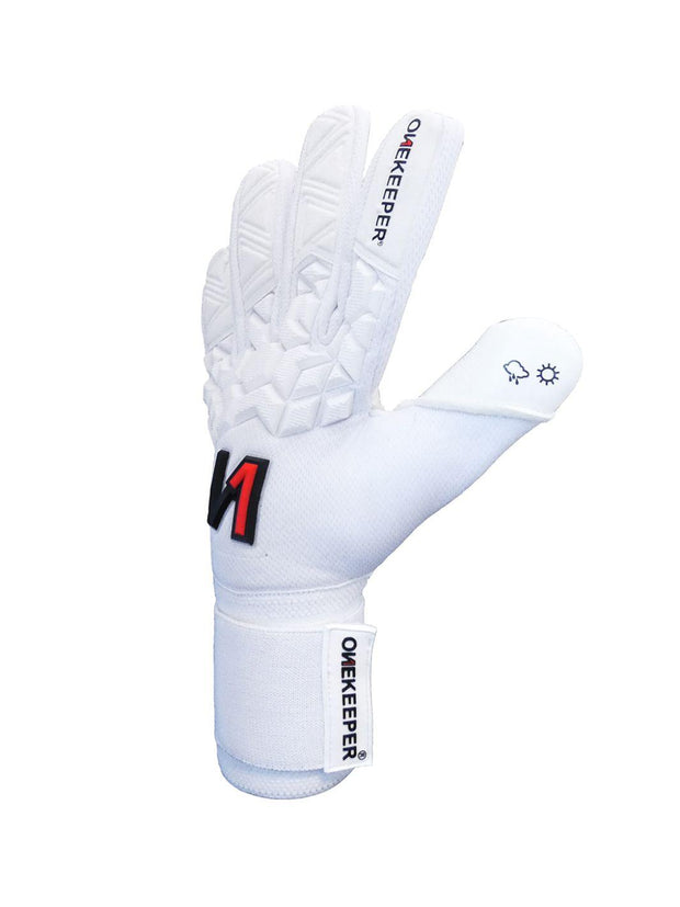 ONEKEEPER ACE All White - Professional Level Goalkeeper Glove - ONEKEEPER USA