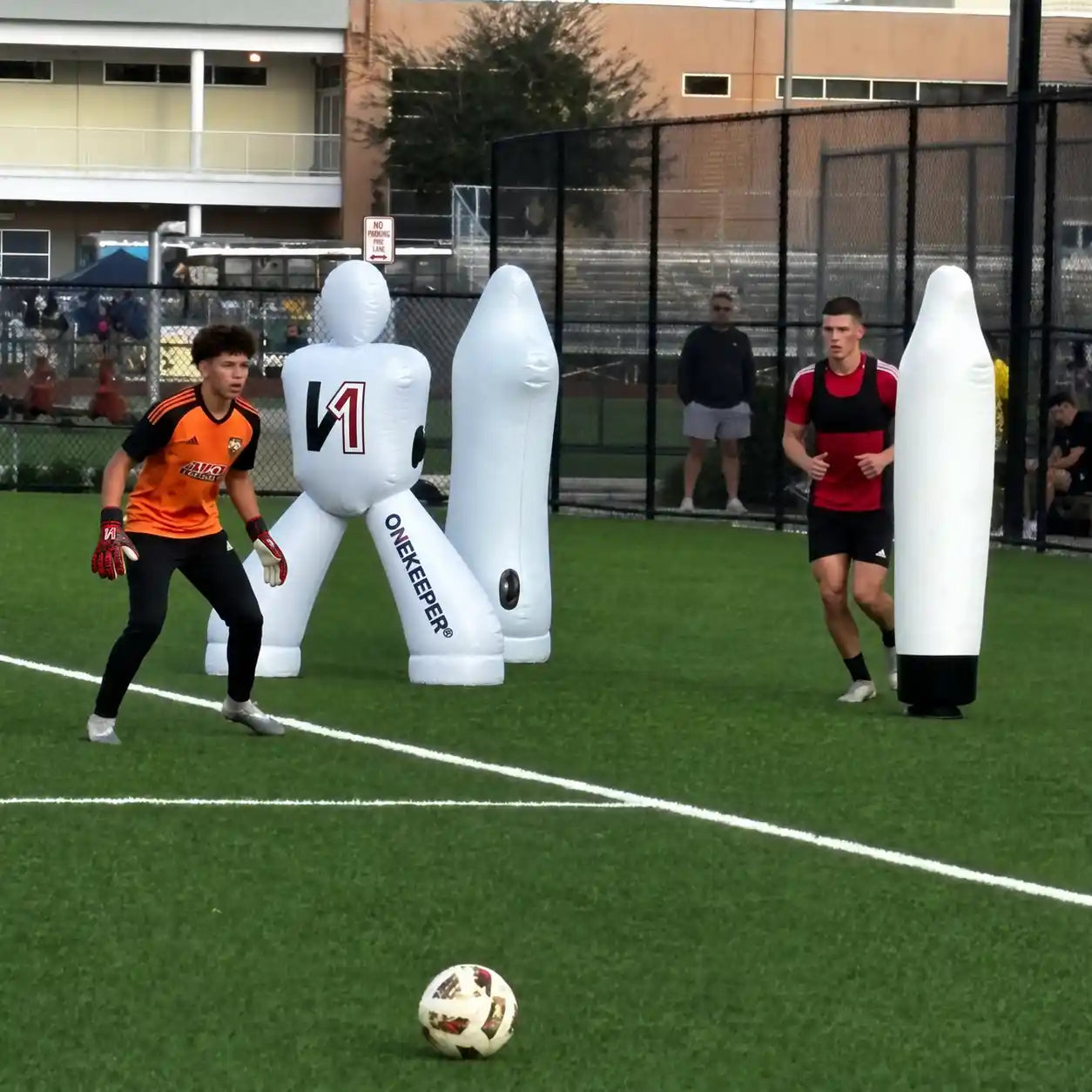 Inflatable Goalkeeper Mannequin – Adjustable 5' 11'' to 6' 1'' ft Training Wall Defender