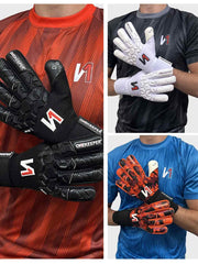 ONEKEEPER ACE Black - All Black Negative Cut Pro-Level Goalkeeper Gloves - ONEKEEPER USA