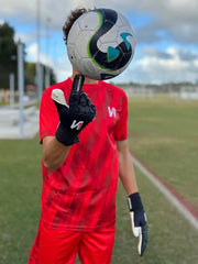 ONEKEEPER ACE Black and White - Negative Cut Pro-Level Goalkeeper Gloves for Youth and Adults - ONEKEEPER USA