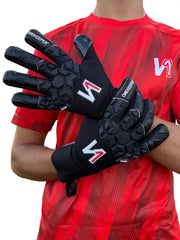 ONEKEEPER ACE Black (New Model) - All Black Negative Cut Pro-Level Goalkeeper Gloves for Kids and Adults - ONEKEEPER USA