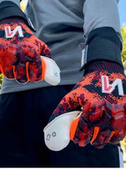 ONEKEEPER ACE Orange and White -Negative Cut Pro-Level Goalkeeper Gloves - ONEKEEPER USA